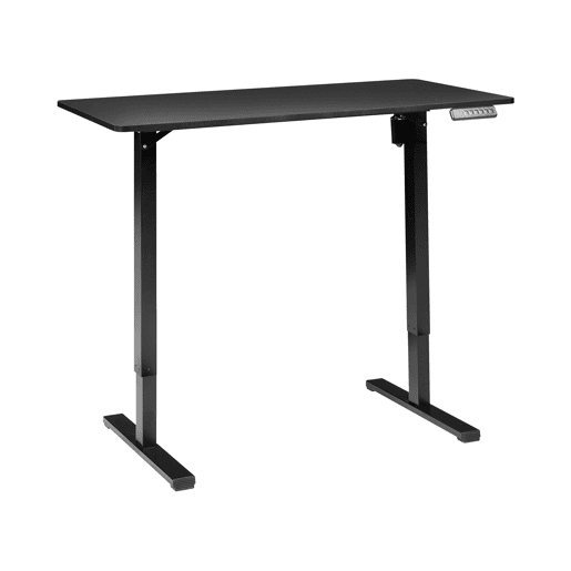 Secretária de pé ajustável eletricamente TAVARES Preto 120 cm 60 cm