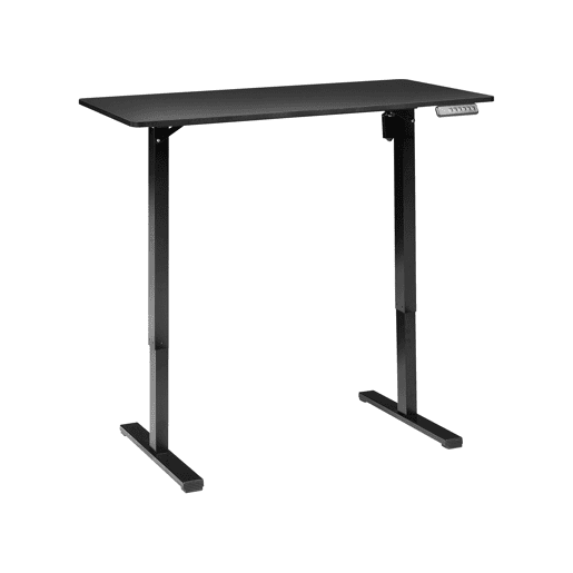 Secretária de pé ajustável eletricamente TAVARES Preto 120 cm 60 cm