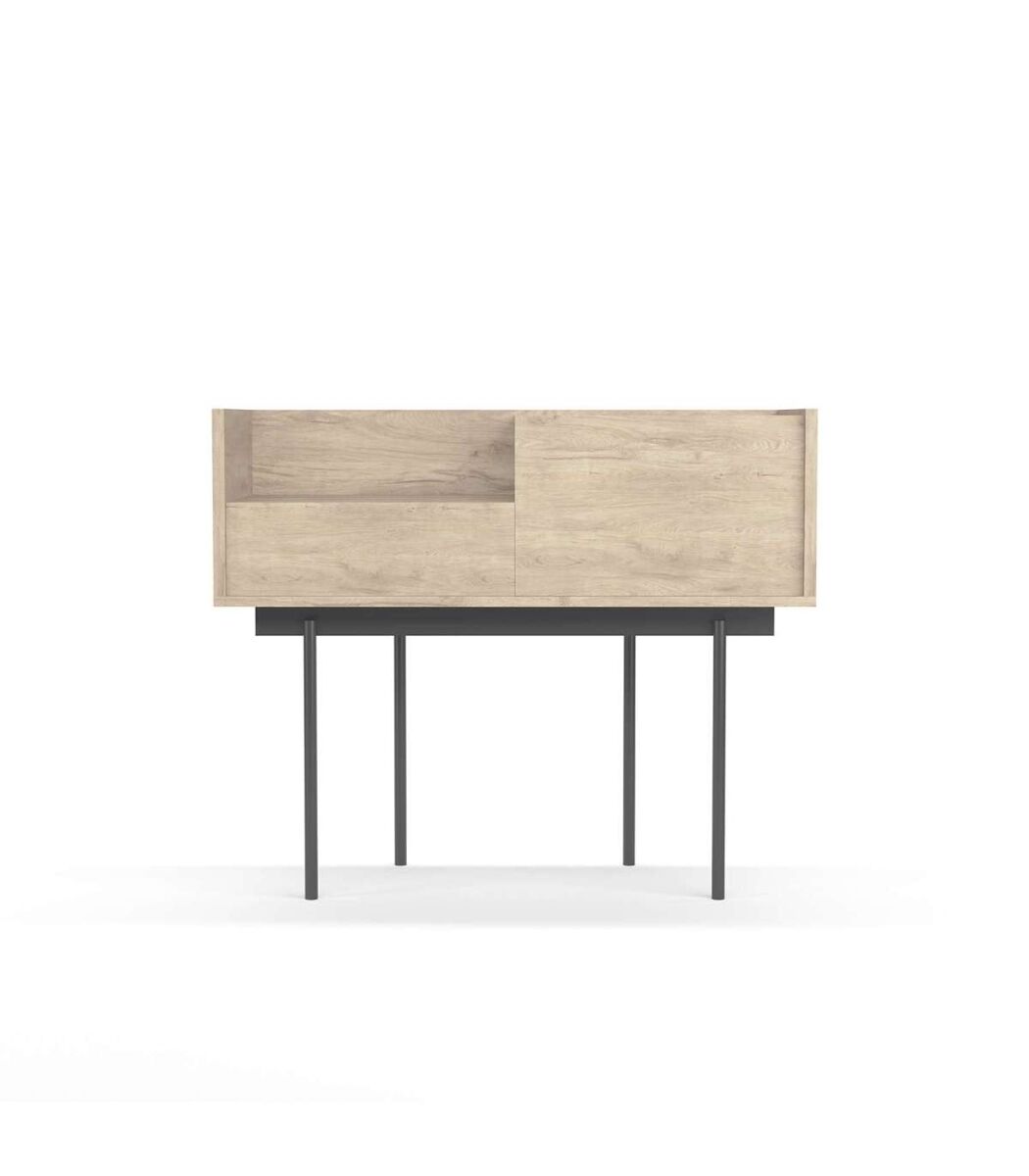 Recibidor modelo 671 en madera y patas metálicas 98 Roble