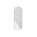 Espejo de pared asimétrico modelo 756 en líneas redondeadas 30x2 Espejo de pared asimétrico modelo 756 en líneas redondeadas 30x2 Blanco