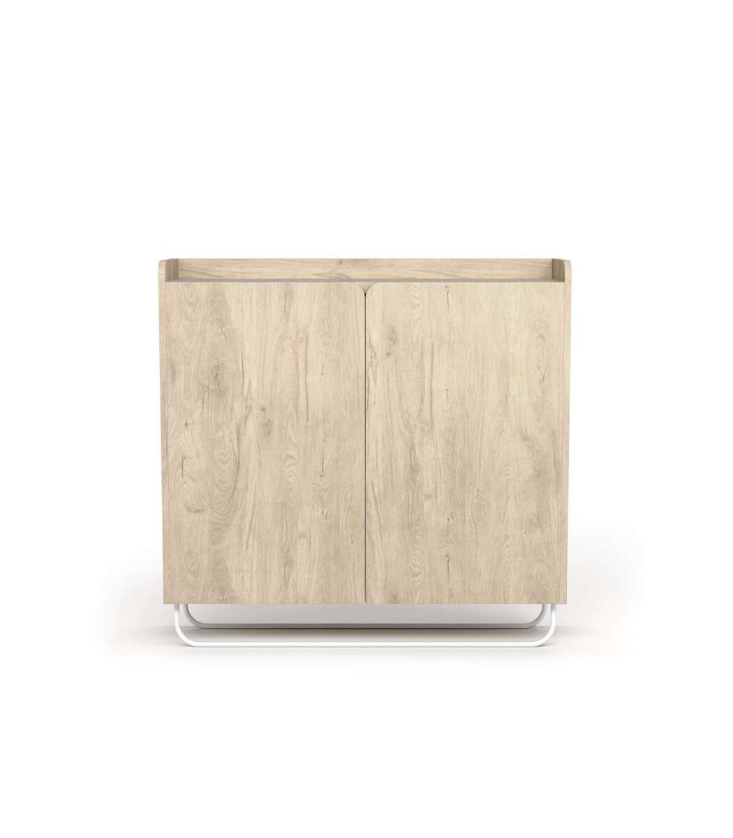 Recibidor zapatero 2 puertas modelo 526 moderno 90 Madera Clara