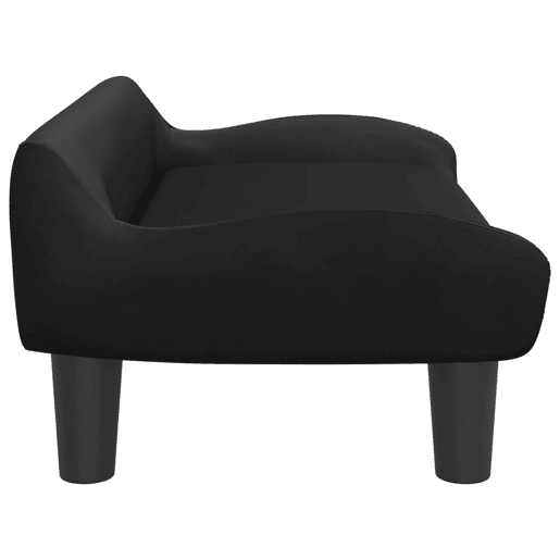 Sofá infantil - Sofá para crianças 70x40x24 cm veludo preto
