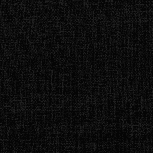 Sofá de 3 lugares - Sofá fixo com apoio de pés 180 cm tecido preto Sofá de 3 lugares - Sofá fixo com apoio de pés 180 cm tecido preto
