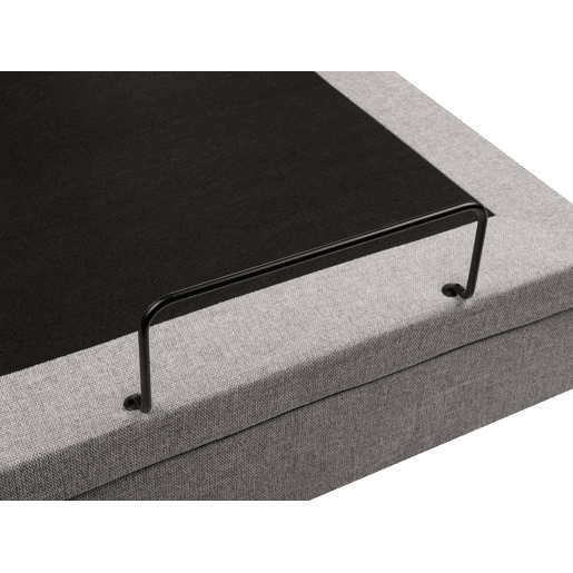 Cama ajustável Tecido DUKE 160 x 200 cm Cinzento claro