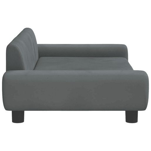 Sofá infantil - Sofá para crianças 100x54x33 cm veludo cinzento-escuro Sofá infantil - Sofá para crianças 100x54x33 cm veludo cinzento-escuro