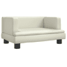 Sofá infantil - Sofá para crianças 60x40x30 cm couro artificial cor creme