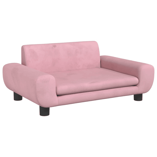 Sofá infantil - Sofá para crianças 70x45x33 cm veludo rosa