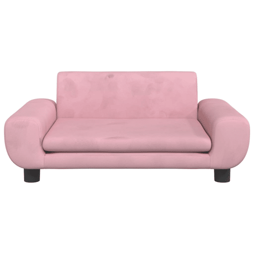 Sofá infantil - Sofá para crianças 70x45x33 cm veludo rosa