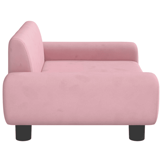 Sofá infantil - Sofá para crianças 70x45x33 cm veludo rosa