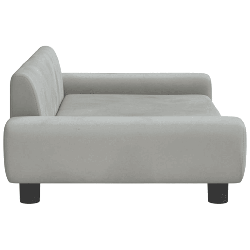 Sofá infantil - Sofá para crianças 100x54x33 cm veludo cinzento-claro