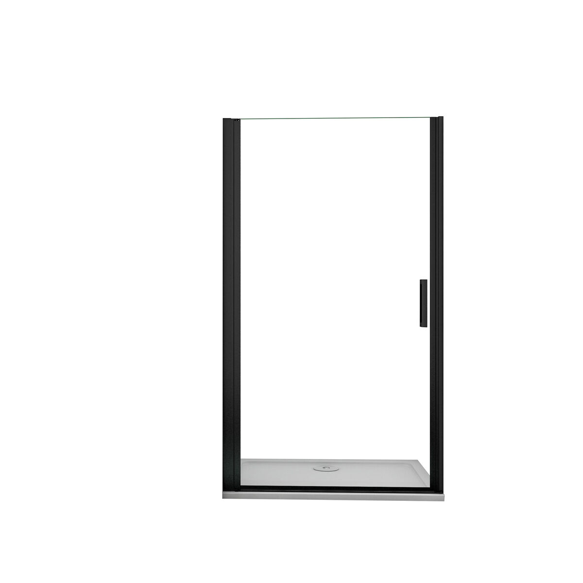 Mampara de Ducha Frontal Abatible Perfil Mate Vidrio Antical