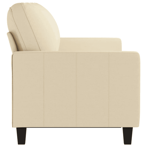 Sofá de 3 lugares - Sofá fixo tecido 180 cm cor creme