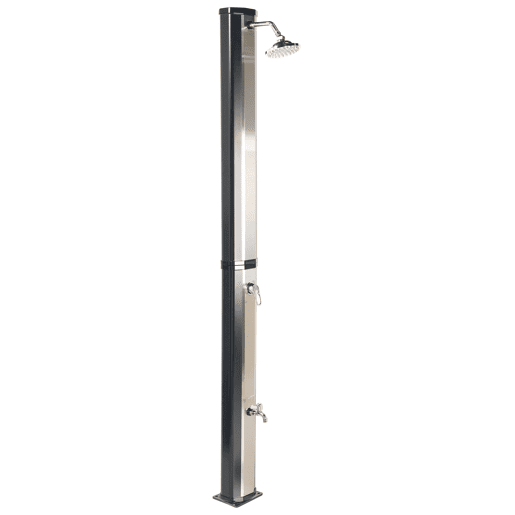 Chuveiro solar autónomo exterior TUXPAM Preto