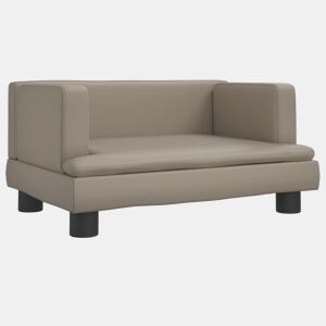 Sofá infantil - Sofá para crianças 60x40x30 cm couro artificial cappuccino