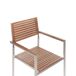 Beliani Silla de jardín VIAREGGIO Beliani Silla de jardín VIAREGGIO Madera Clara