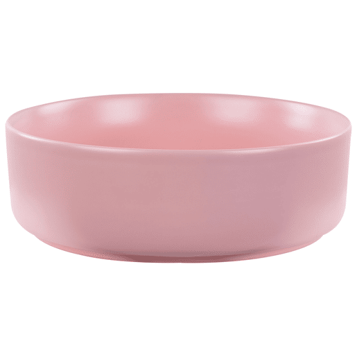 Lavatório de bancada em cerâmica rosa ? 37 cm GUDAR