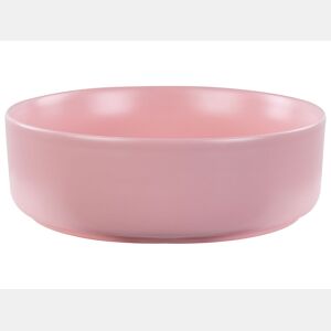 Lavatório de bancada em cerâmica rosa ? 37 cm GUDAR