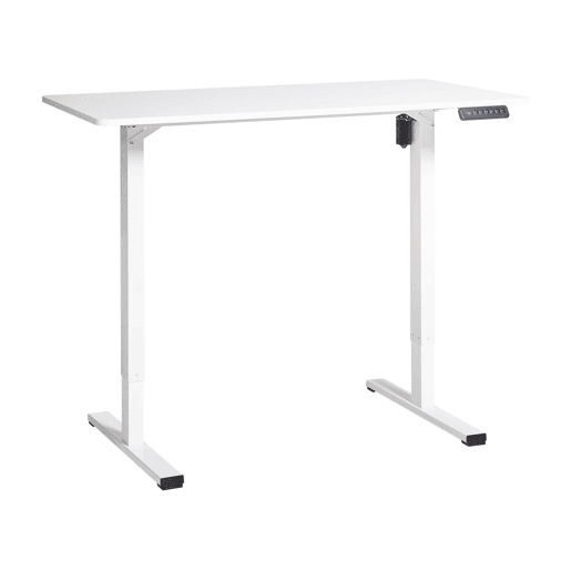 Secretária de pé ajustável eletricamente TAVARES Branco 120 cm 60 cm