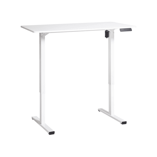 Secretária de pé ajustável eletricamente TAVARES Branco 120 cm 60 cm
