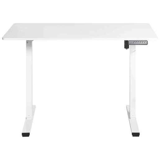 Secretária de pé ajustável eletricamente TAVARES Branco 120 cm 60 cm