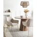 Beliani Silla de comedor BOWDON Beliani Silla de comedor BOWDON Beige