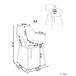 Beliani Silla de comedor BOWDON Beliani Silla de comedor BOWDON Beige