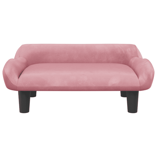 Sofá infantil - Sofá para crianças 70x40x24 cm veludo rosa