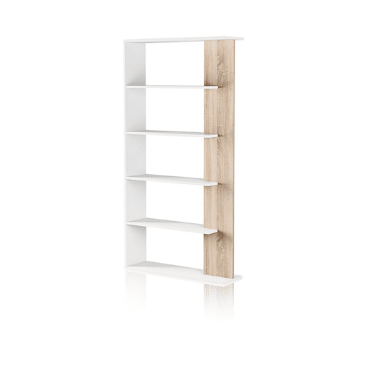 Prateleira Opal Artik White (Branco mate) - Carvalho canadiano 90 x 180 x 25 cm