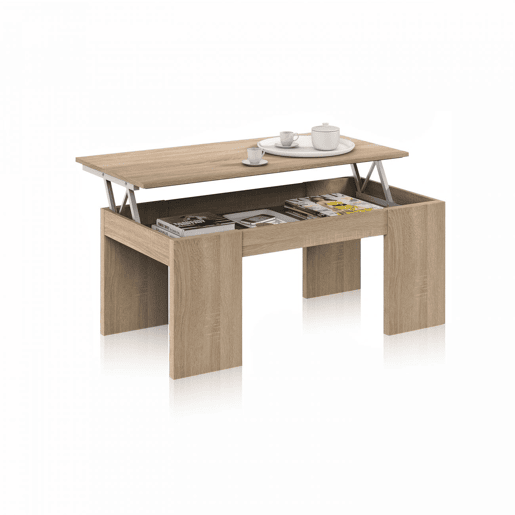 Mesa de centro Calex elevável Carvalho canadiano 100 x 45 x 50 cm