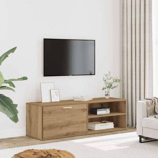 Móvel TV - Modulo de TV - Armário de TV carvalho artesanal 120x34x37 cm madeira trabalhada