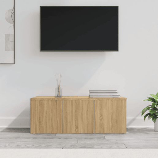 Móvel de TV - Modulo de TV - Armário de TV 80x34x30 cm derivados de madeira carvalho sonoma
