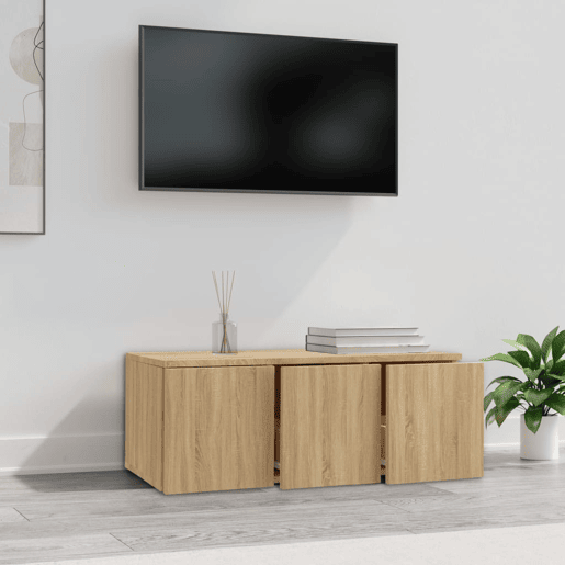 Móvel de TV - Modulo de TV - Armário de TV 80x34x30 cm derivados de madeira carvalho sonoma