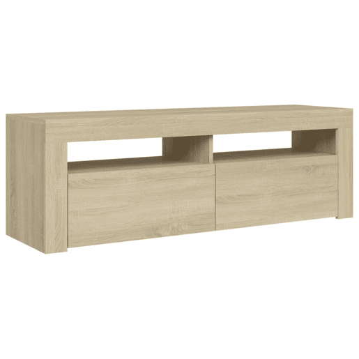 Móvel de TV - Modulo de TV - Armário de TV com luzes LED 120x35x40 cm carvalho sonoma