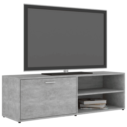 Móvel de TV - Modulo de TV - Armário de TV 120x34x37 cm derivados de madeira cinzento cimento