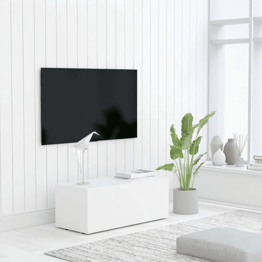 Móvel de TV - Modulo de TV - Armário de TV 80x34x30 cm derivados de madeira branco