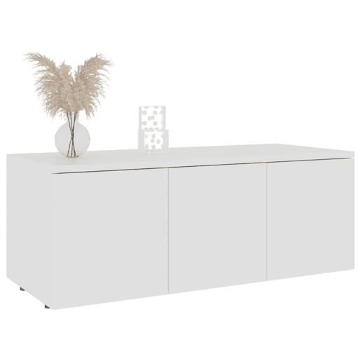 Móvel de TV - Modulo de TV - Armário de TV 80x34x30 cm derivados de madeira branco