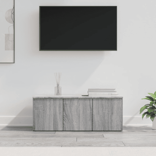 Móvel de TV - Modulo de TV - Armário de TV 80x34x30 cm derivados de madeira cinzento sonoma
