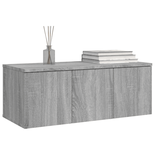 Móvel de TV - Modulo de TV - Armário de TV 80x34x30 cm derivados de madeira cinzento sonoma