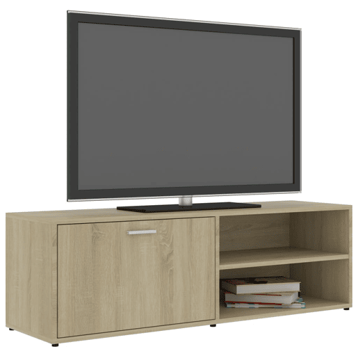 Móvel de TV - Modulo de TV - Armário de TV 120x34x37 cm derivados de madeira carvalho sonoma