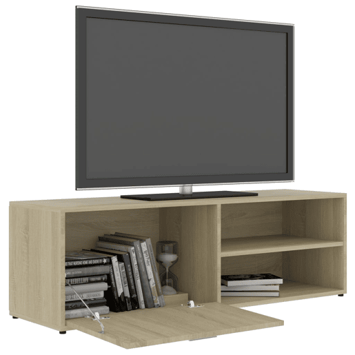 Móvel de TV - Modulo de TV - Armário de TV 120x34x37 cm derivados de madeira carvalho sonoma