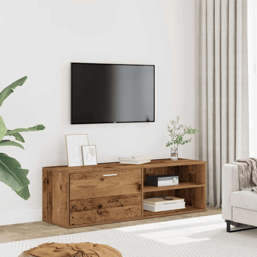Móvel TV - Modulo de TV - Armário de TV madeira antiga 120x34x37 cm madeira trabalhada