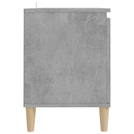 Móvel de TV - Modulo de TV - Armário de TV c pernas de madeira 103,5x35x50cm cinzento cimento