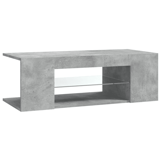 Móvel de TV - Modulo de TV - Armário de TV com luzes LED 90x39x30 cm cinzento cimento