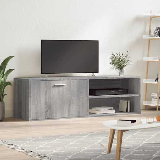 Móvel de TV - Modulo de TV - Armário de TV 120x34x37 cm derivados de madeira cinzento sonoma
