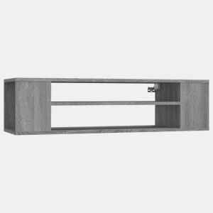 Armário TV - Móvel de TV suspenso 100x30x26,5 cm deriv. madeira cinza sonoma
