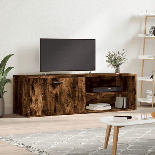 Móvel de TV - Modulo de TV - Armário de TV 120x34x37 cm derivados de madeira carvalho fumado