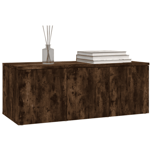 Móvel de TV - Modulo de TV - Armário de TV 80x34x30cm derivados de madeira cor carvalho fumado