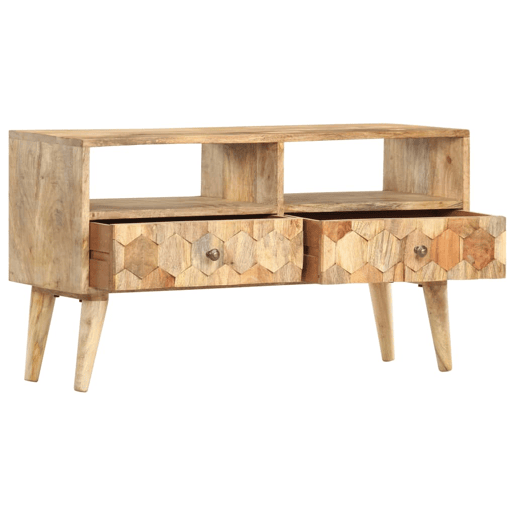 Móvel de TV - Modulo de TV - Armário de TV 90x30x50 cm madeira de mangueira maciça Móvel de TV - Modulo de TV - Armário de TV 90x30x50 cm madeira de mangueira maciça