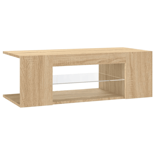 Móvel de TV - Modulo de TV - Armário de TV com luzes LED 90x39x30 cm carvalho sonoma