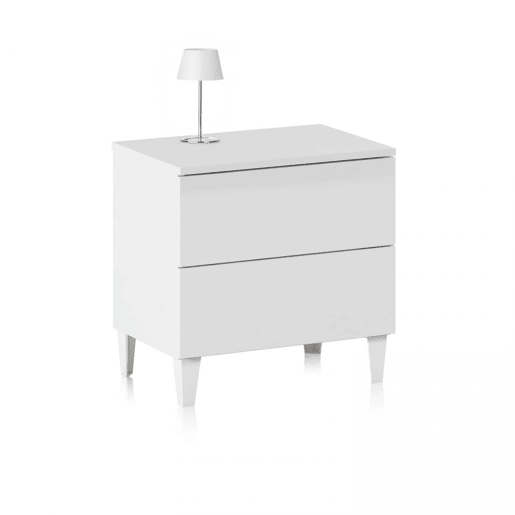Mesa de cabeceira Plex Branco 50 x 49 x 34 cm